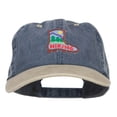 thumbnail image 1 of Hiking Shoe Patched Two Tone Washed Cap - Navy Khaki OSFM, 1 of 5