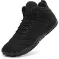thumbnail image 1 of Hiking Shoes Barefoot Men's Winter Warm Zero Drop Snow Boots Outdoor Waterproof Anti-Slip Wide Toe Box Five Finger Sneakers, 1 of 8