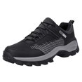 thumbnail image 1 of Hiking Shoes Men Outdoor Climbing Sneakers Lightweight Breathable Running Shoes Wate𝗋proof Camping Walking Shoes 𝖫a𝖼e Up Non-S𝗅ip Sport Shoes for Backpacking Travel, T𝗋a𝗂𝗅 Running, 1 of 9