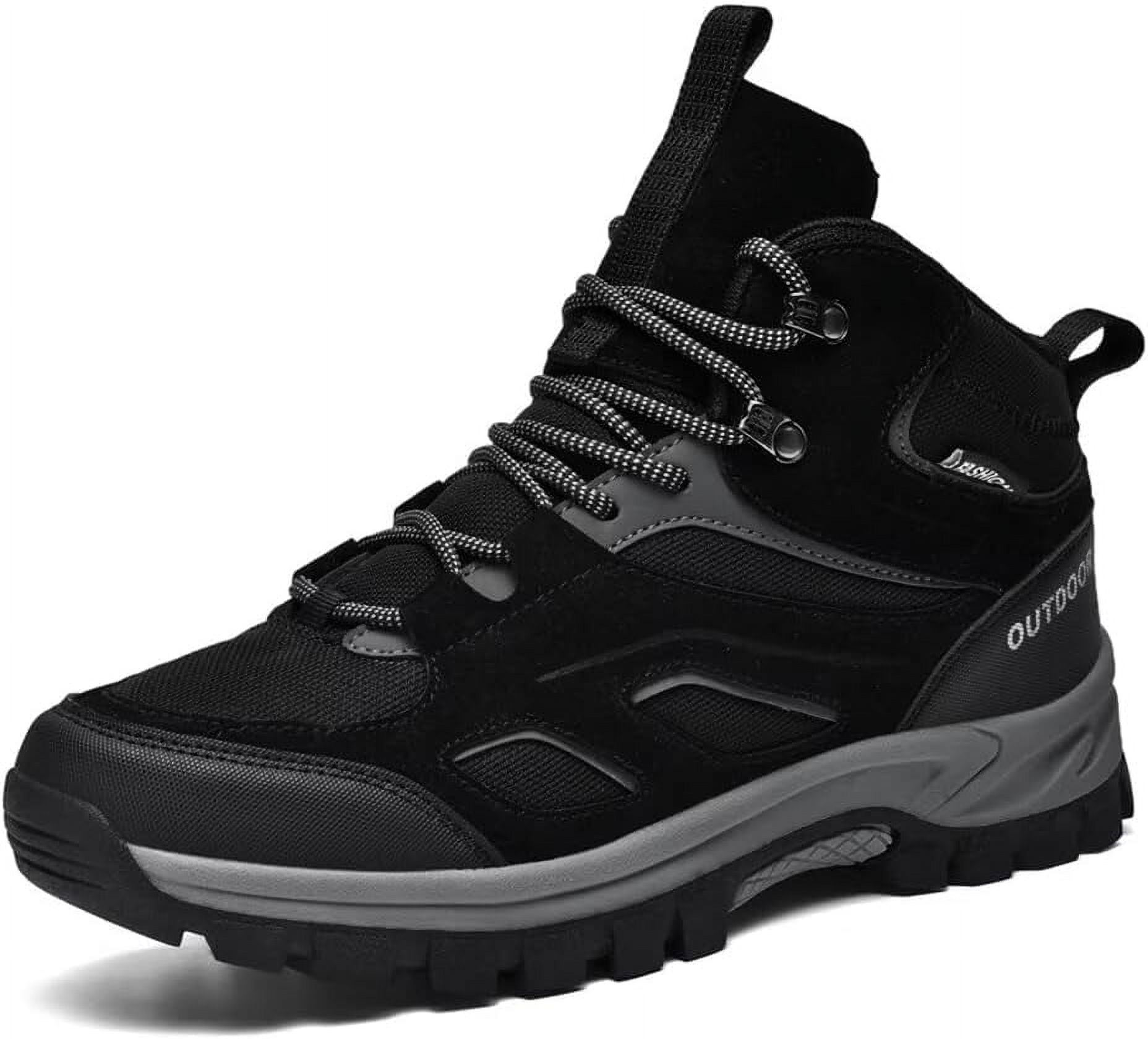 Hiking Shoes for Men with Arch Support Breathable Non-slip Lace-up Casual Walking Shoes Plus Size