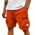 thumbnail image 1 of Hiking Shorts Men Outdoor Knee Length Big and Tall Cargo Shorts Relaxed Fit Wide Leg Carpenter Short with Pockets, L, 1 of 7