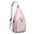 thumbnail image 1 of Hiking Sling Backpack Anti Theft Sling Shoulder Bag Gym Sports Travel Hiking Daypack Chest Bag Small Backpack for Outdoor Enthusiasts Strawberry, 1 of 4