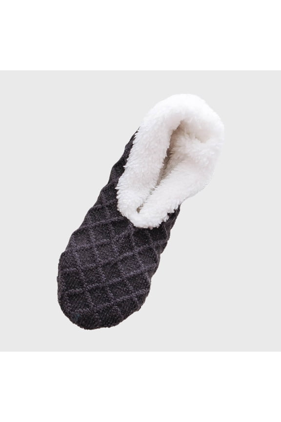 Hiking Socks Women Crew, Women's Winter Printing Lamb Wool Non Slip Floor Socks New Women Socks Athletic Ankle Style B-115 Gray One Size