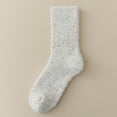 thumbnail image 1 of Hiking Socks Women New Women's Winter Mid Tube Socks with Fleece for Warmth and Cold Protection Fleece Socks Style B-114 White One Size, 1 of 3