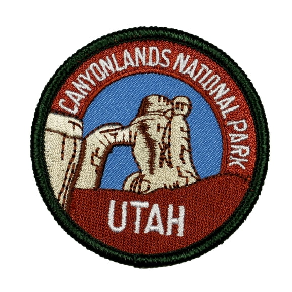 Hiking Souvenir Utah Canyonlands National Park Patch Travel Iron-On Applique