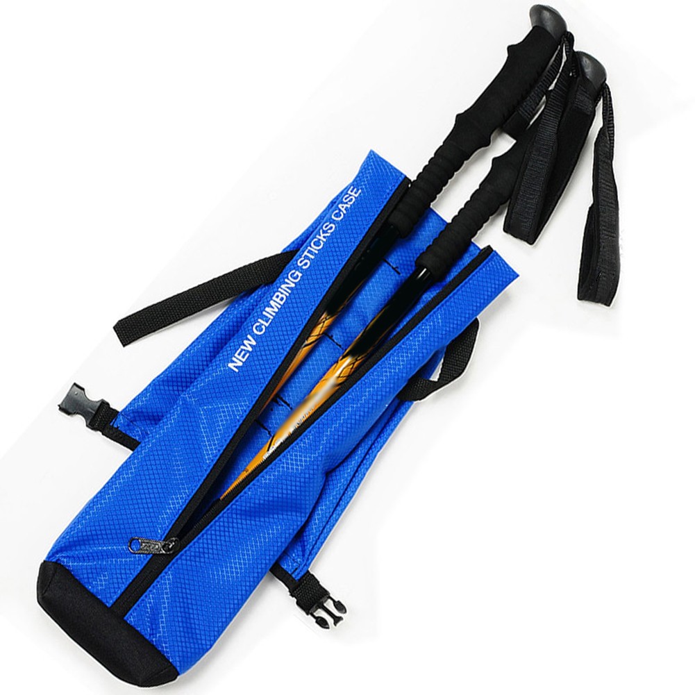 Borsa Portabastoni Da Trekking Cosmos Black - Oxford Impermeabile 70x12 Cm Per 1-2 Bastoncini