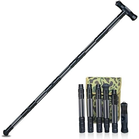 Hiking Tactical Stick Walking Staff,Portable Walking Sticks Trekking Poles Outdoor Multitool Camping Gear for Men Women$$Sport & Recreation Other