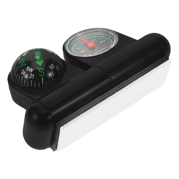 Hiking Thermometer Dash Compass for Car Compass Work 9.00X5.00X3.00CM Black