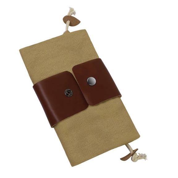 Hiking Waist Pack Waxed Canvas Foraging Pouches Leather Mushroom Belt Bag for Camping Hunting and Outdoor Adventures