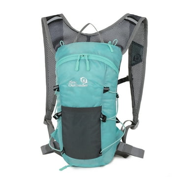 Hiking Water Backpack Running Water Resistant Backpack for 2L Water Bladder Camping Necessities Emergency Backpack with Reflective Design Hiking Necessities