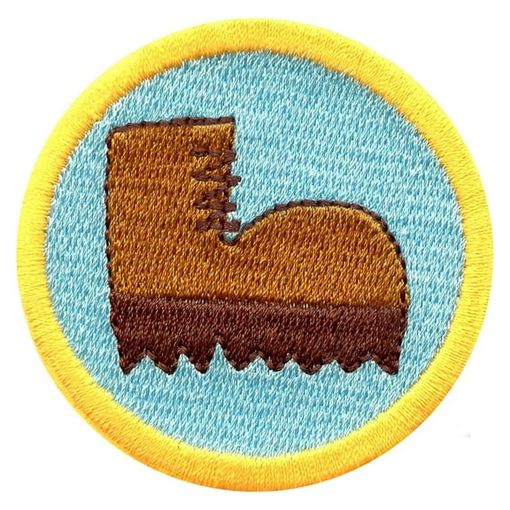 Hiking Wilderness Scouts Merit Badge Iron on Patch