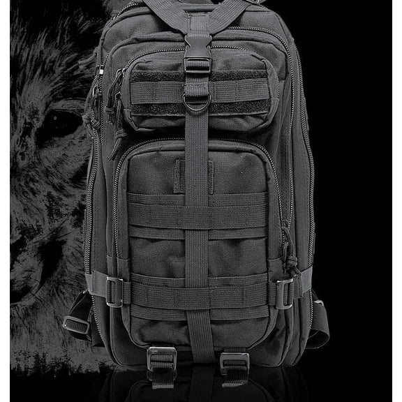 Hiking backpack military fan travel bag,Black