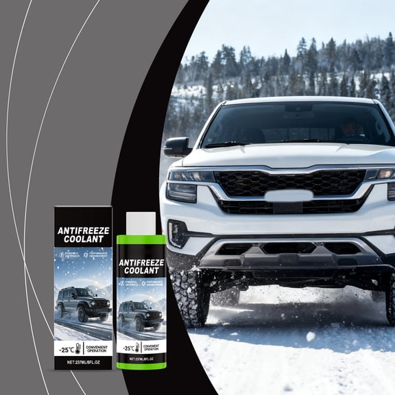 Hikmarion Antifreeze Coolant, Winter Driving Protection, Car Engine Low-Temperature Defense, 237Ml, For All Vehicle Models