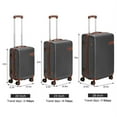 thumbnail image 1 of Hikolayae Coast Collection Hardside Spinner Luggage Sets in Gray, 3 Piece - TSA Lock, 1 of 6