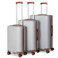 thumbnail image 1 of Hikolayae Cottoncandy Collection Hardside Spinner Luggage Sets in Border Silver, 3 Piece - TSA Lock, 1 of 8