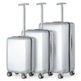 thumbnail image 1 of Hikolayae Mesa Collection Hardside Spinner Luggage Sets in Silver, 3 Piece - TSA Lock, 1 of 9