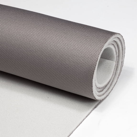 Hiksuky Auto Headliner Fabric 120" L × 60" W Stylish Mesh with Foam Backing - Tube Packaging - Gray Interior Replacement Material for Car/Truck/SUV/RV Roof - Home Repair/DIY Headliner Material