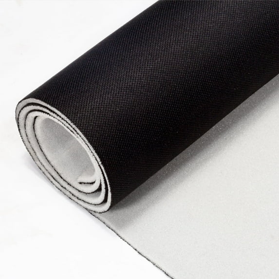 Hiksuky Auto Headliner Fabric 39" L × 60" W Stylish Mesh with Foam Backing - Tube Packaging - Black Interior Replacement Material for Car/Truck/SUV/RV Roof - Home Repair/DIY Headliner Material