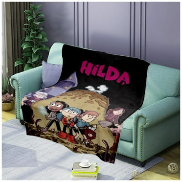 Hil_da Blanket Fuzzy Fleece Throw Blanket Super Soft, Fluffy and Warm Blankets for Couch, Bed, All Season Use