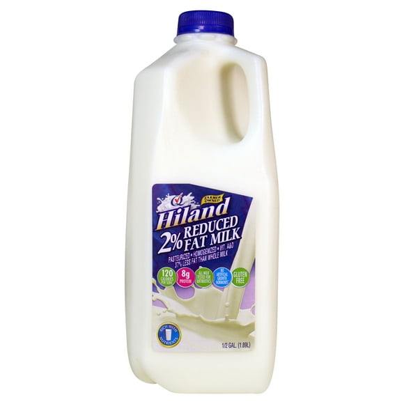 Hiland 2% Reduced Fat Milk, Half Gallon, 64 fl oz