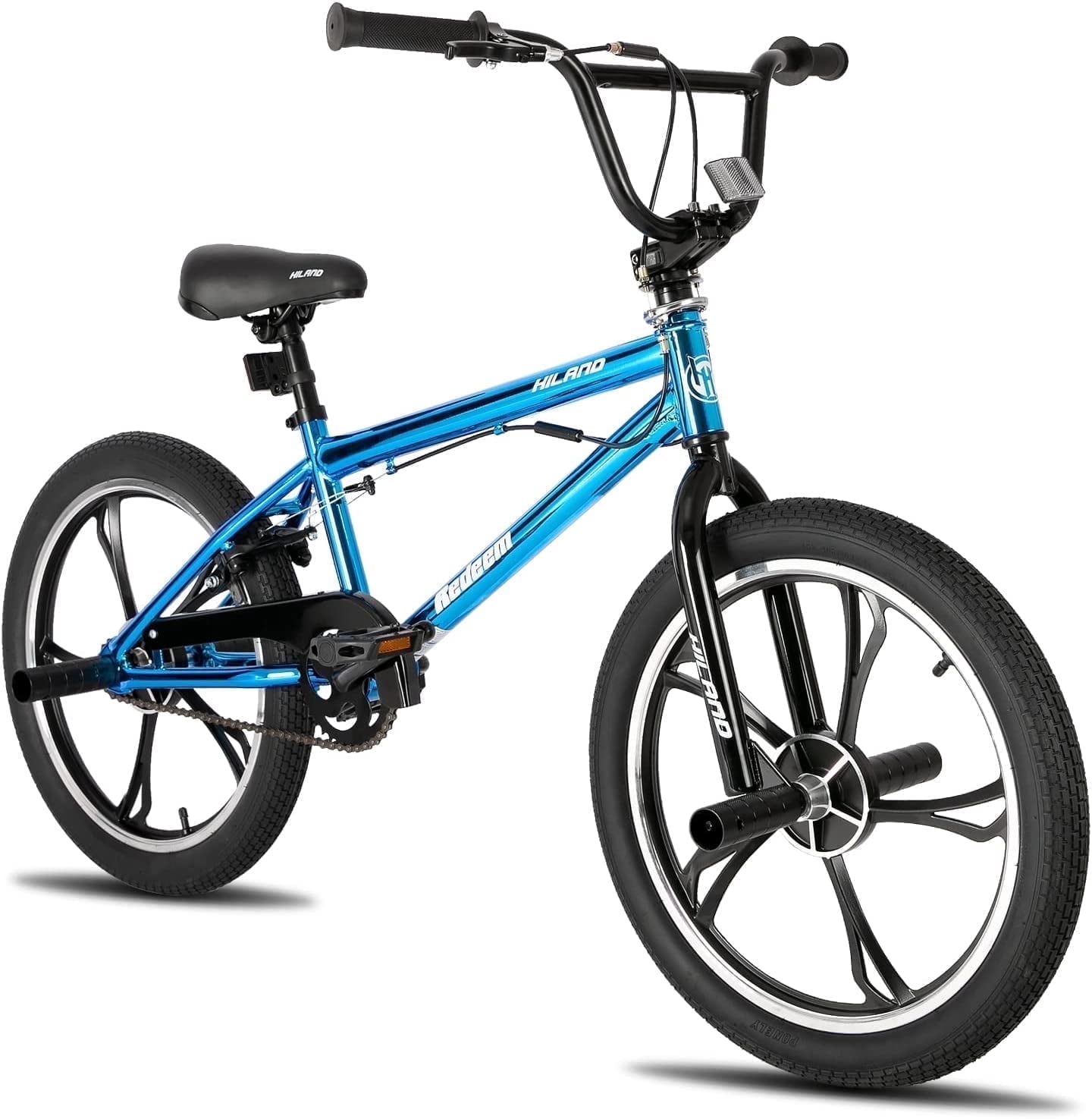 HILAND, Kids BMX Bike 20 Inch, 3-Spoke 5-Spoke, Freestyle, 360