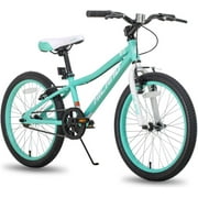 Hiland 20 inch Kids Mountain Bike for Boys, Girls with Dual Handbrakes, Kick Stand Mint green
