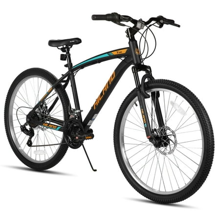 Hiland 26 Inch Mountain Bike, 18 Speed MTB with Dual Disc Brake, Mountain Bike for Men Women, High Carbon Steel Frame Bicycle