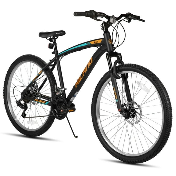 Hiland 26 Inch Mountain Bike, 18 Speed MTB with Dual Disc Brake, Mountain Bike for Men Women, High Carbon Steel Frame Bicycle
