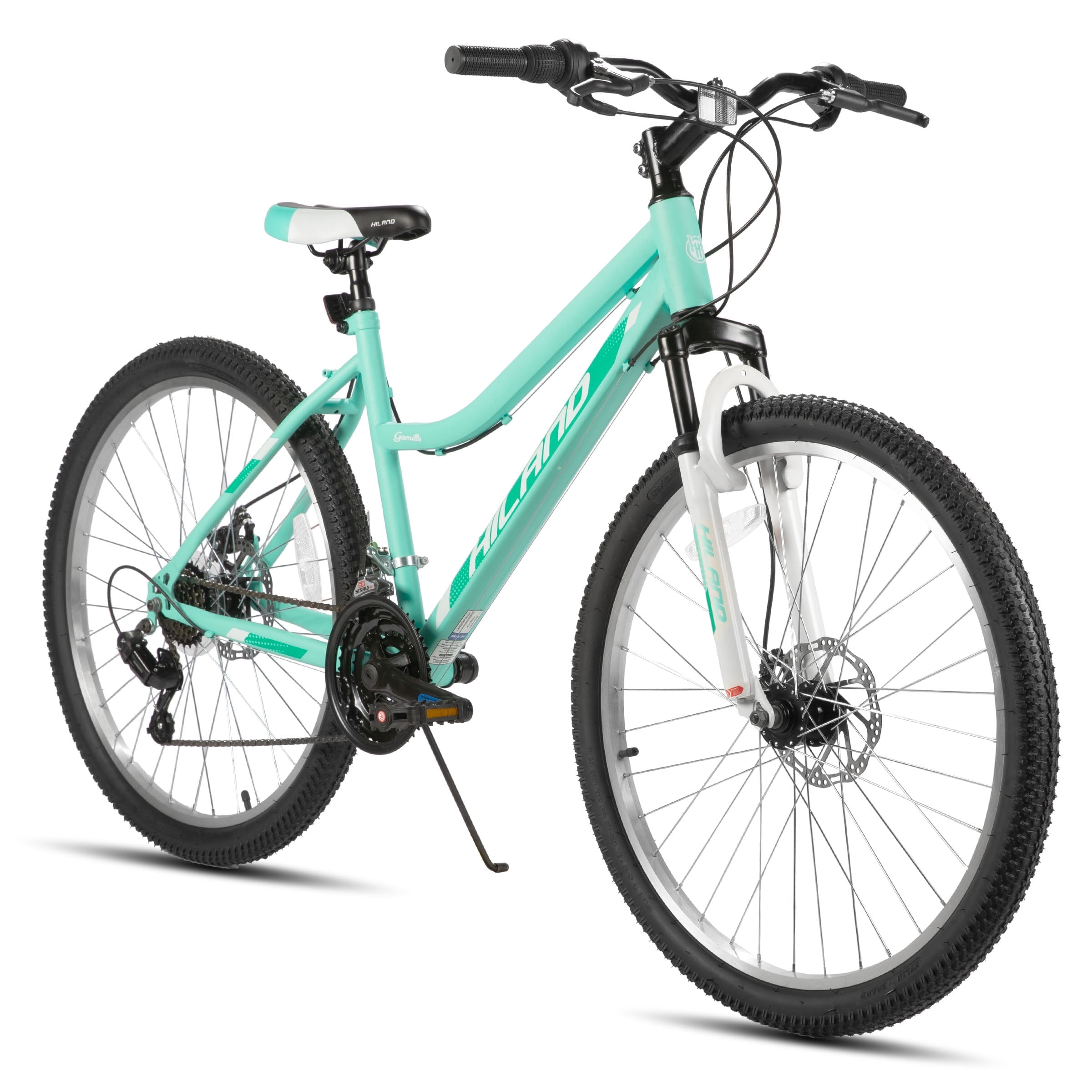 Hiland 26 Inch Mountain Bike, 18 Speed MTB with Dual Disc Brake, Mountain Bike for Men Women, High Carbon Steel Frame Bicycle