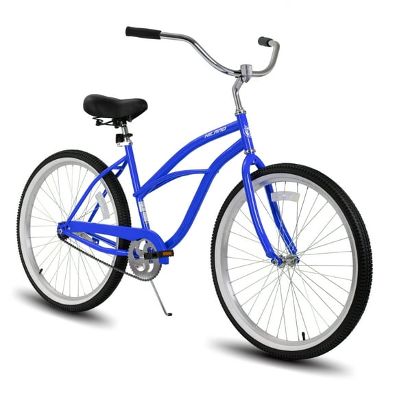 Hiland 26 Inch Women's Men’s Beach Cruiser Bike Bicycle Red Black Blue