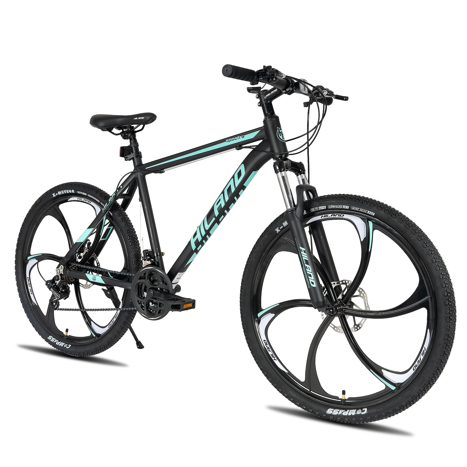 Hiland 26 inch Mountain Bike, Shimano 21 Speeds, Aluminum 17/19 inch Frame  with Disc-Brake for Unisex Mens Womens MTB Bicycle - Walmart.com