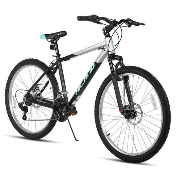 Hiland 27 Inch Mountain Bike, 18 Speed MTB with Dual Disc Brake, Mountain Bike for Men , Aluminium Frame Bicycle