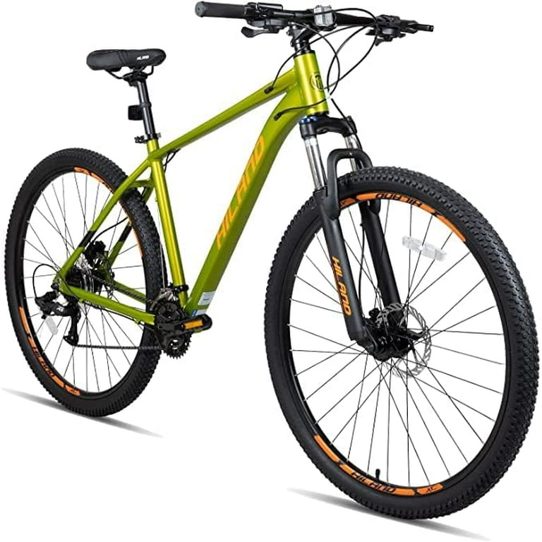 HILAND MTB 29 Pulgadas Plateado Shimano 21 Velocidades para Hombres y  Mujeres Bicicleta de Montaña Hardtail con Marco de Aluminio de 431 mm y  Freno de Disco : : Deportes y aire libre