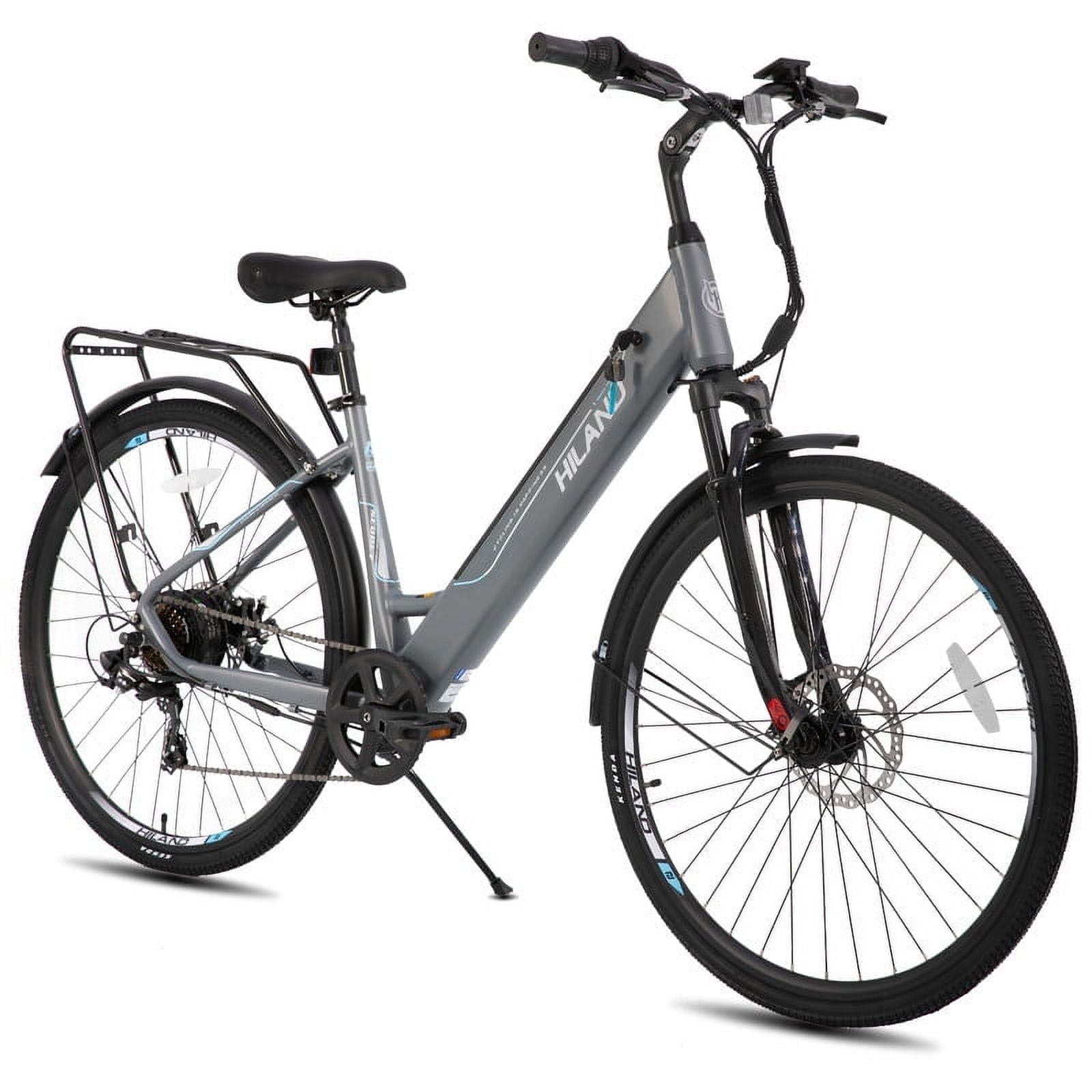 Hiland 350W Electric Bike for Men Women, 700C Step-Through