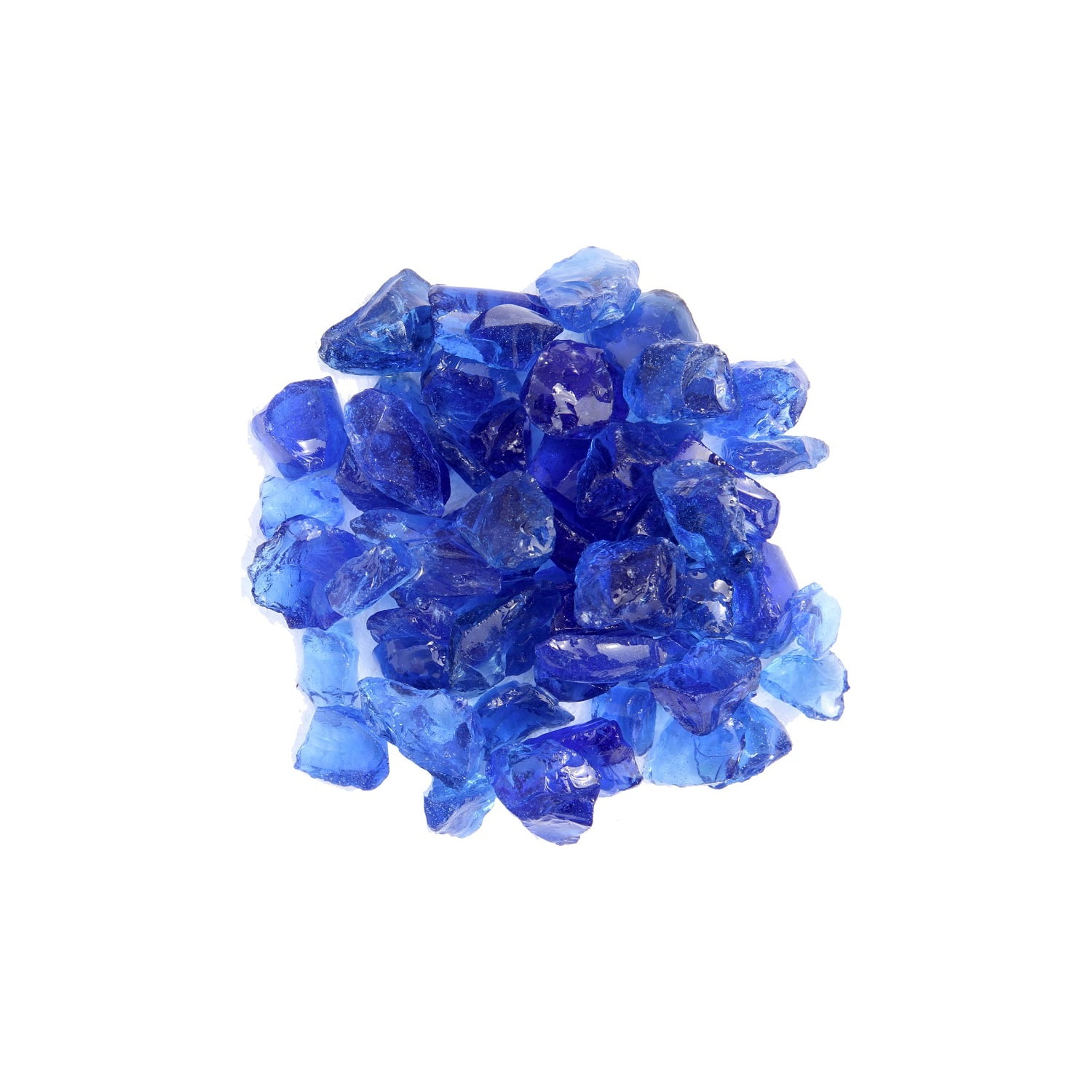 Hiland AZ Patio Heaters 20lbs Recycled Fire Pit Fire Glass in Ocean Blue