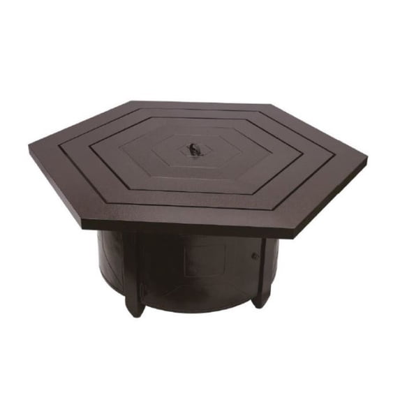 AZ Patio Heaters F-HEX-FPT Hammered Bronze Hexagon Fire Pit