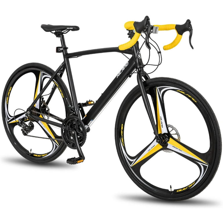 Hiland Aluminum Road Bike, All Shimano Drivetrain 21 speeds, Dual