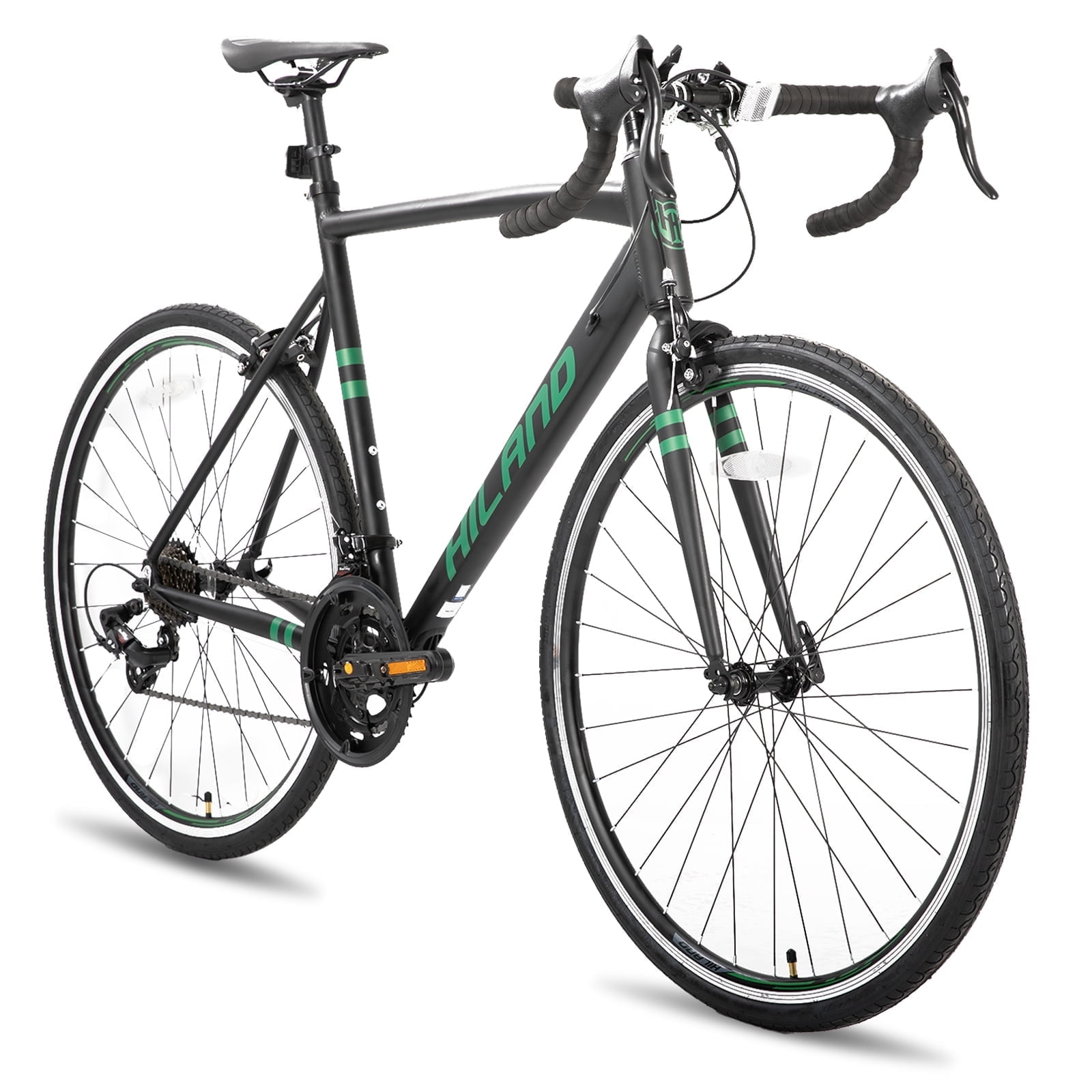 Hiland Aluminum Road Bike,Shimano 14 Speeds, 49cm Frame, Racing