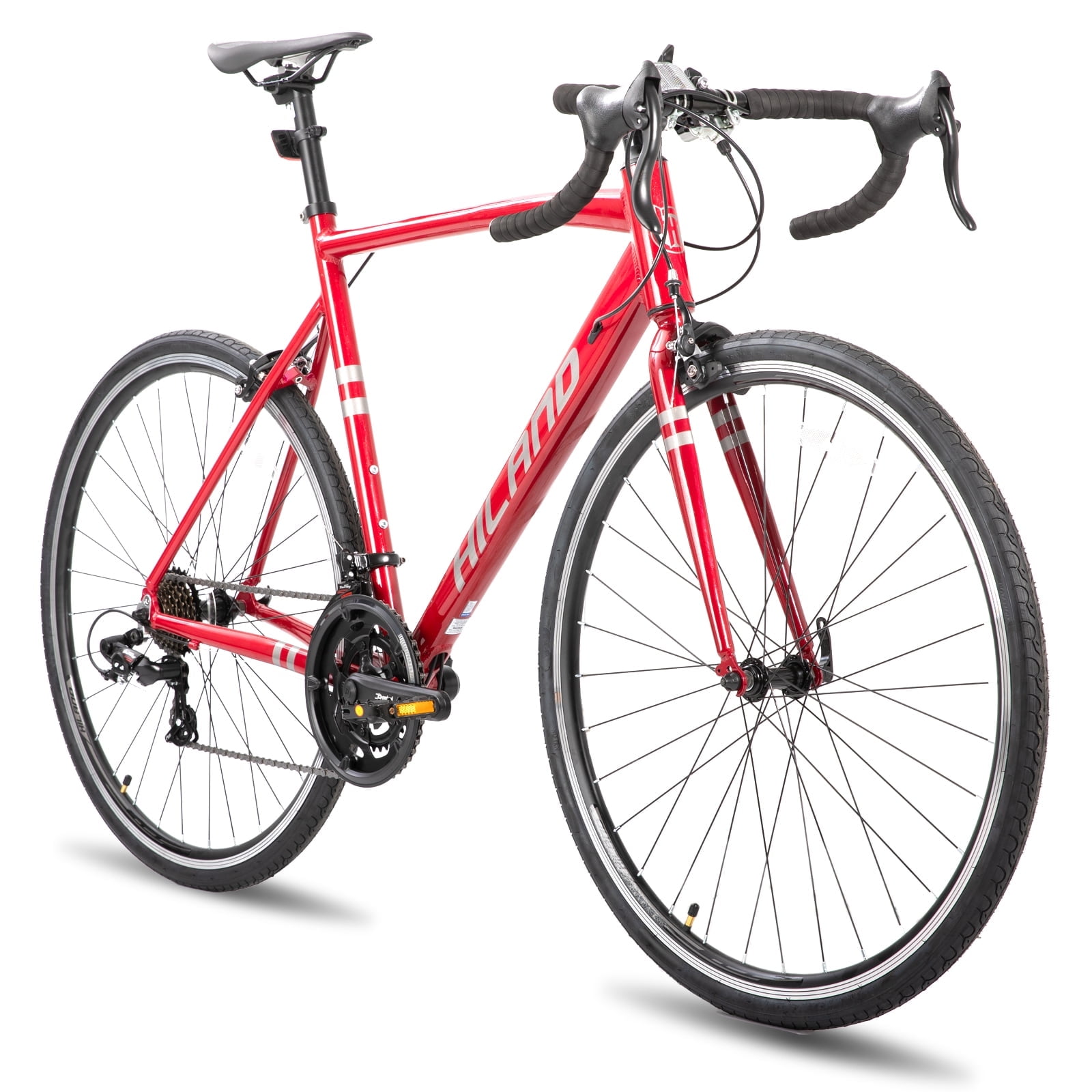 SHIMANO 磯路1.5-450 Hiland Aluminum Road Bike,Shimano 14 Speeds, 53/57cm Frame