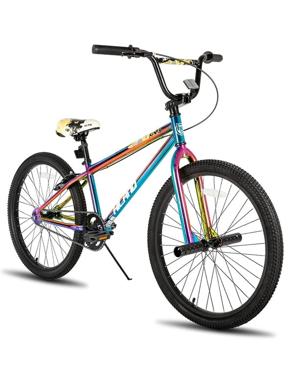 Hiland BMX BIKE 24 & 26 inch, Beginner-Level to Advanced Riders with 2 Pegs for Youth Teens Adults, Multiple Colors