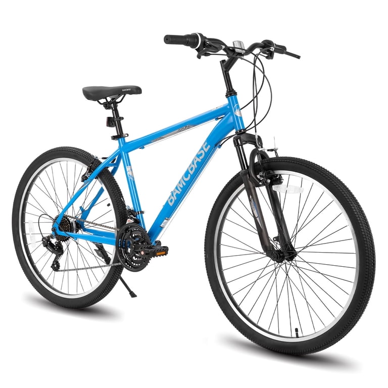 Hiland Unisex 26 in Mountain Bike, Blue, 21 Speeds, High-Tensile