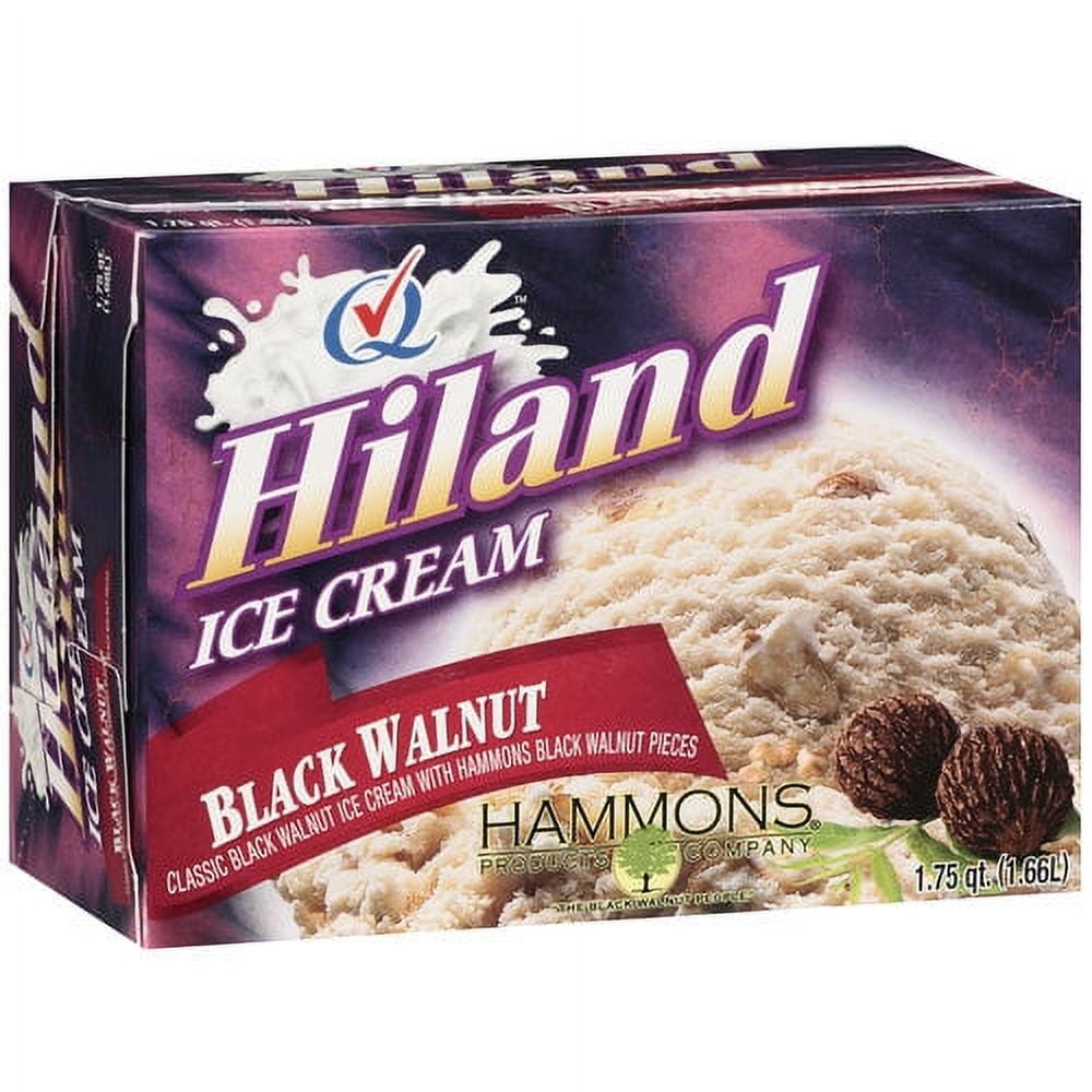 Hiland Black Walnut Ice Cream, 1.75 Qt