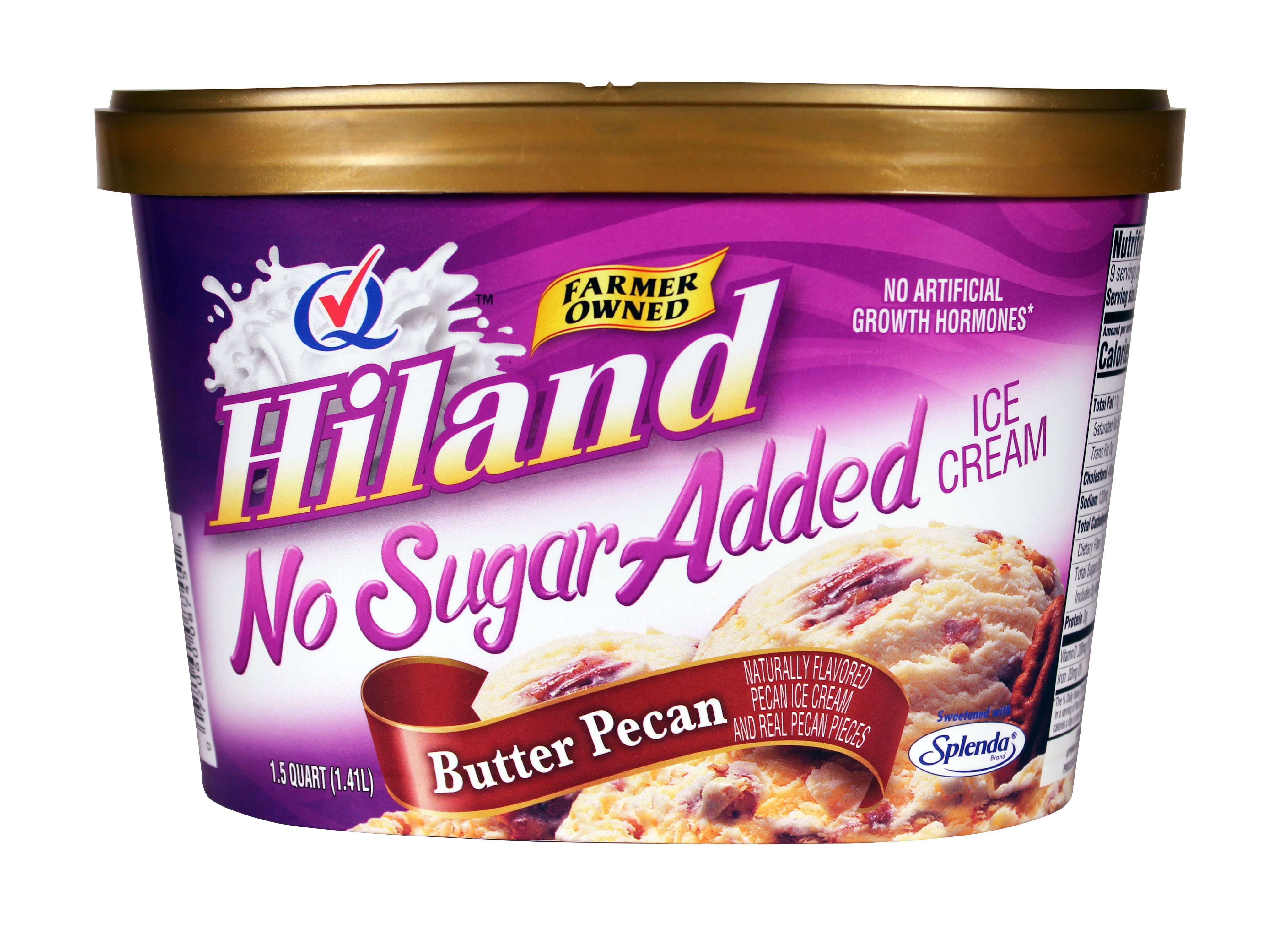 Hiland Butter Pecan No Sugar Added Ice Cream