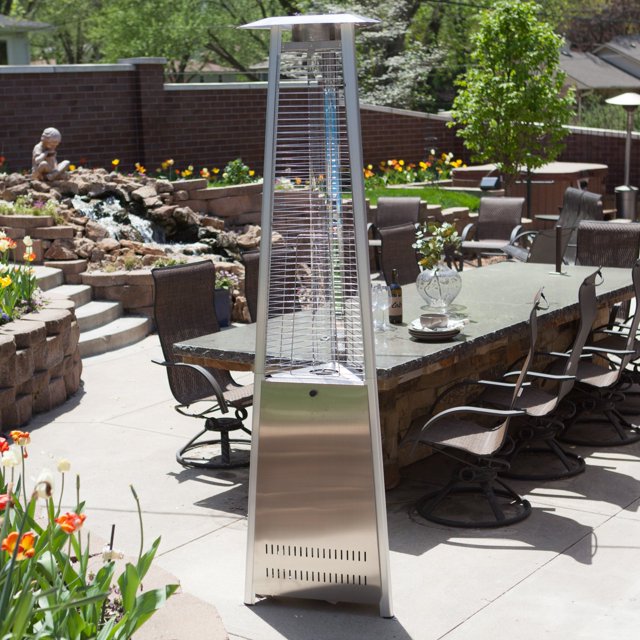 Hiland Commercial Stainless Steel Glass Tube Patio Heater