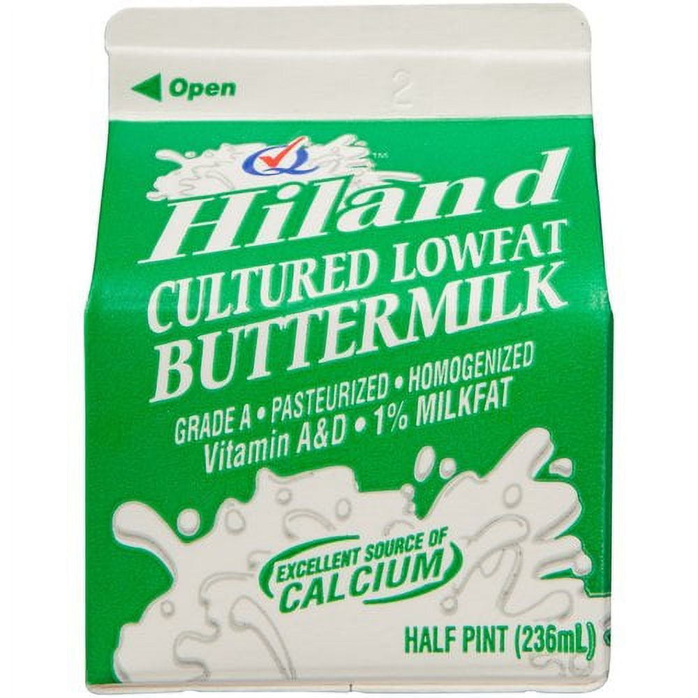 Hiland Cultured Lowfat Buttermilk, 8 FL OZ.
