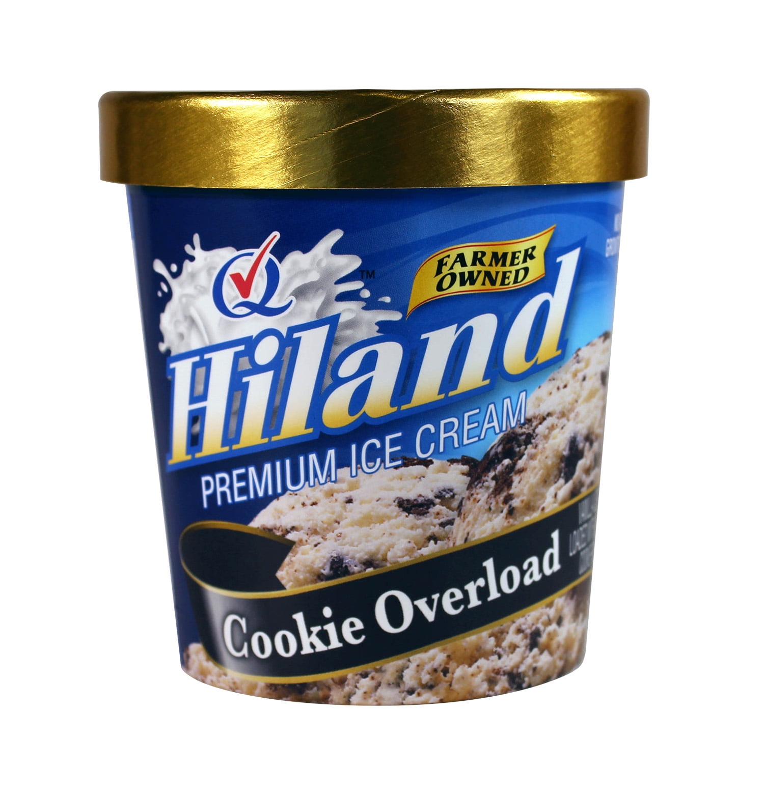 Hiland Dairy Premium Cookie Overload Ice Cream, 16oz