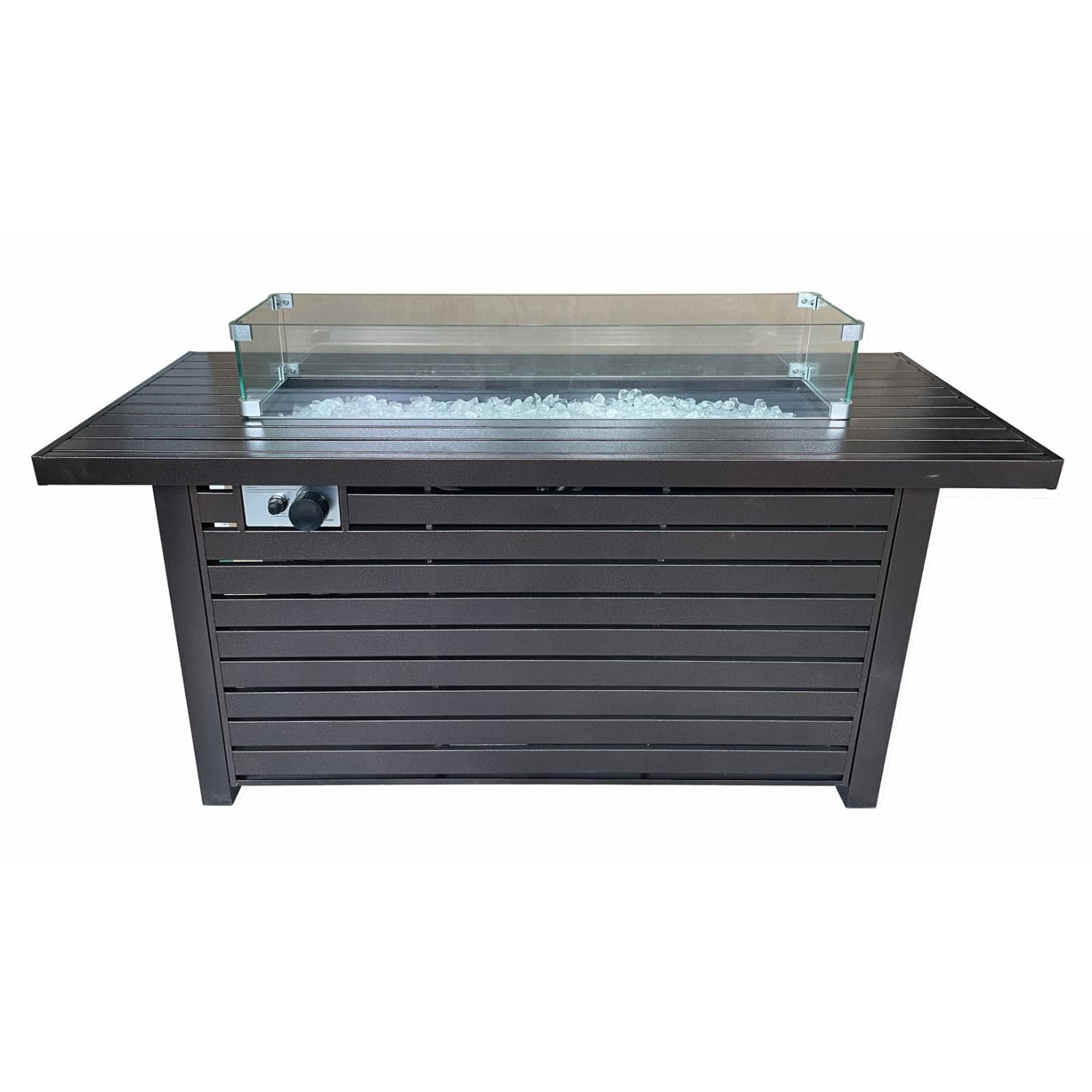 Hiland Distressed 50,000 BTU Outdoor Rectangle Fire Pit