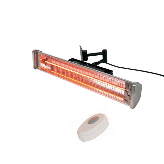 Hiland Electric Wall Mount Infrared Heat Lamp in White