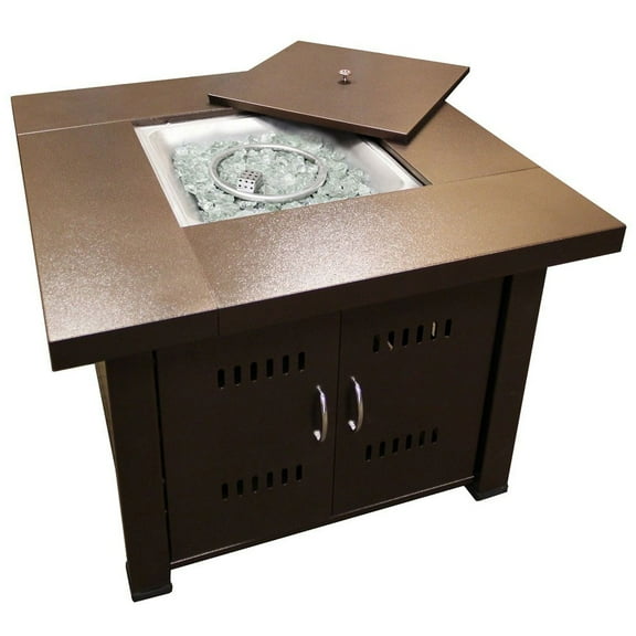 Hiland Fire Pit Hammered Bronze Finish