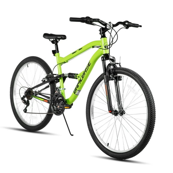 Hiland Full Suspension Mens Mountain Bike, 18-Speed, 26 Inch Wheel, V-Brakes Bike for Men Womens Adult Bicycle
